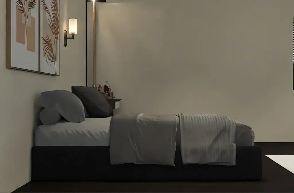 Divan bed 120cm night1side.webp